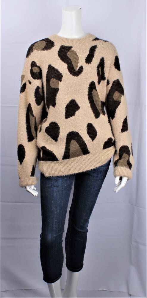 ALICE & LILY animal print jumper natural SC/4888/NAT